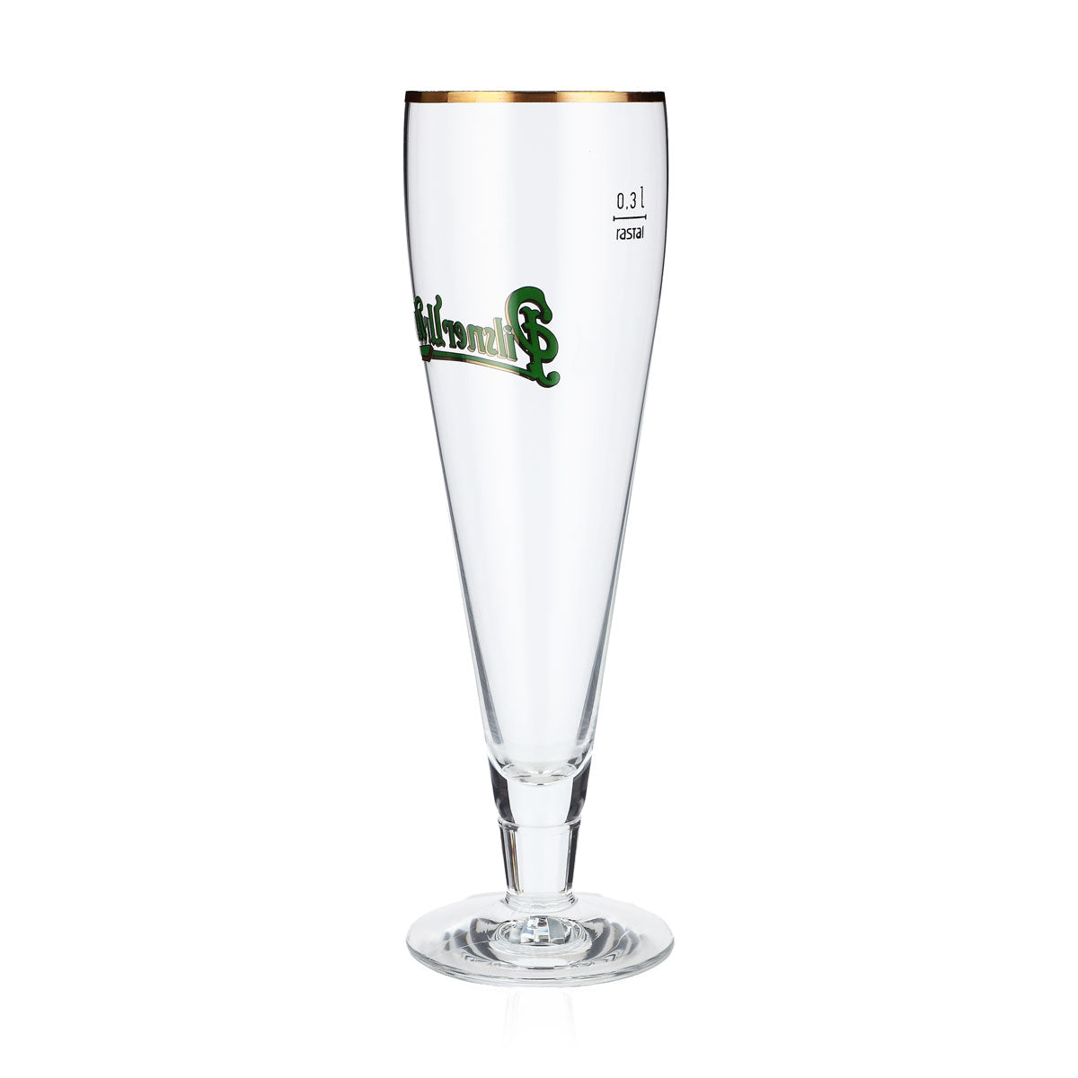 Kieliszek do piwa Pilsner Urquell 0,3 l Kieliszki do piwa z złotym brzegiem Rastal – Widok 3
