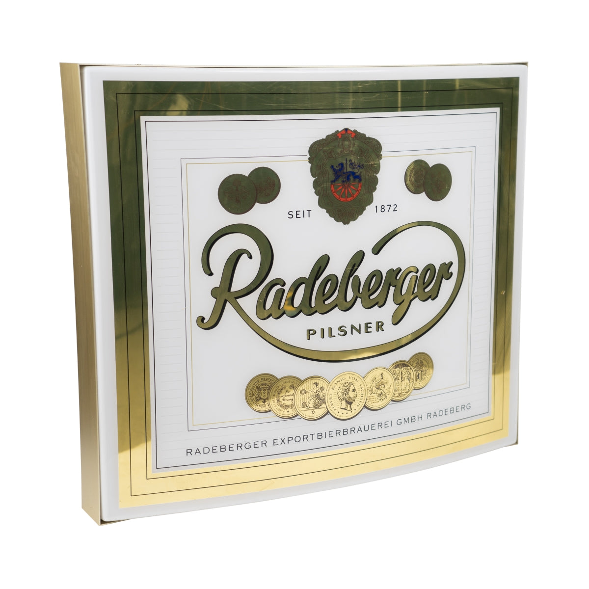 Podświetlany znak piwa Radeberger na zewnątrz 62x73cm ogródek piwny znak browaru bar – Widok 2