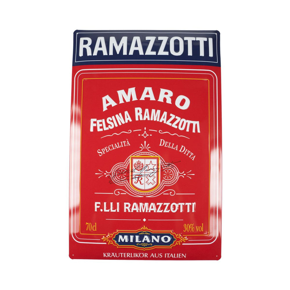 Ramazzotti blaszany znak ścienny 50x33cm dekoracja Milano Włochy Gastro salon