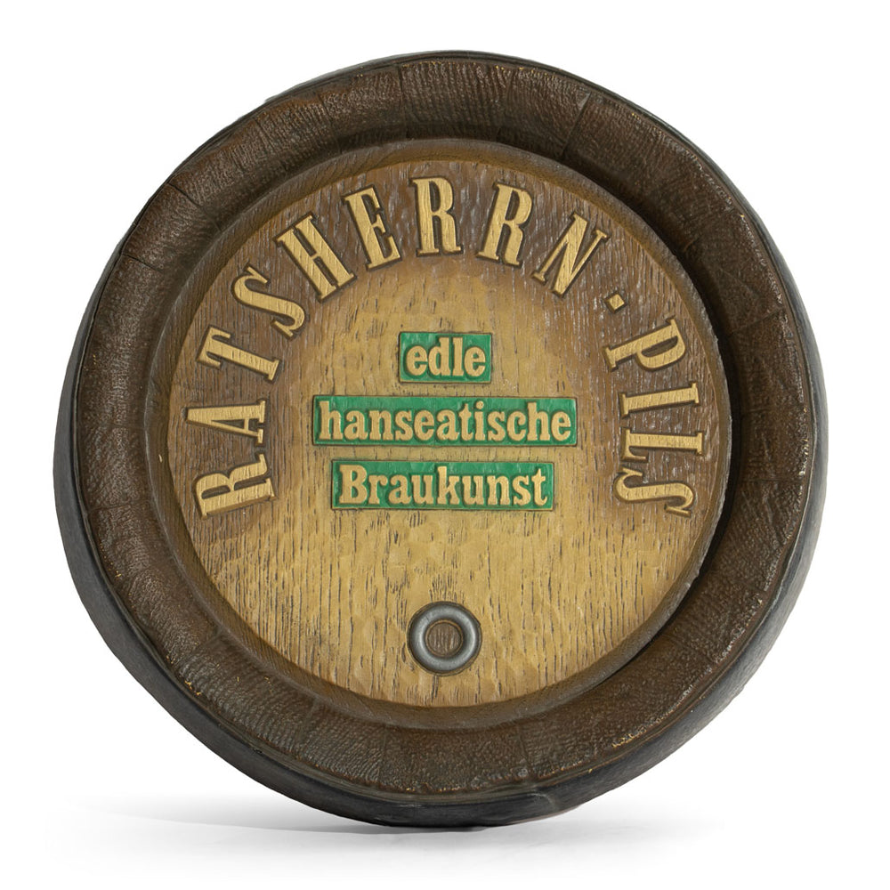 Ratsherrn Pilsener Fassbodenschild Hanseatische Braukunst Dekoracja ścienna