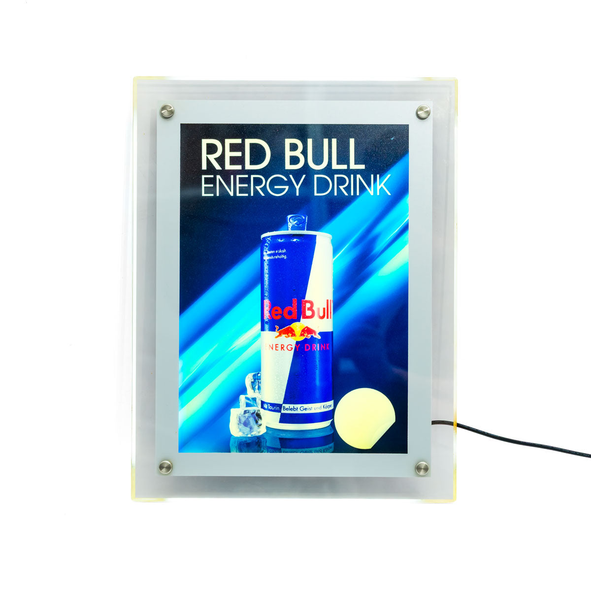 Reklama świetlna Red Bull Energy 37 x 28 cm LED wraz z zasilaczem w ramce A4 – Widok 3