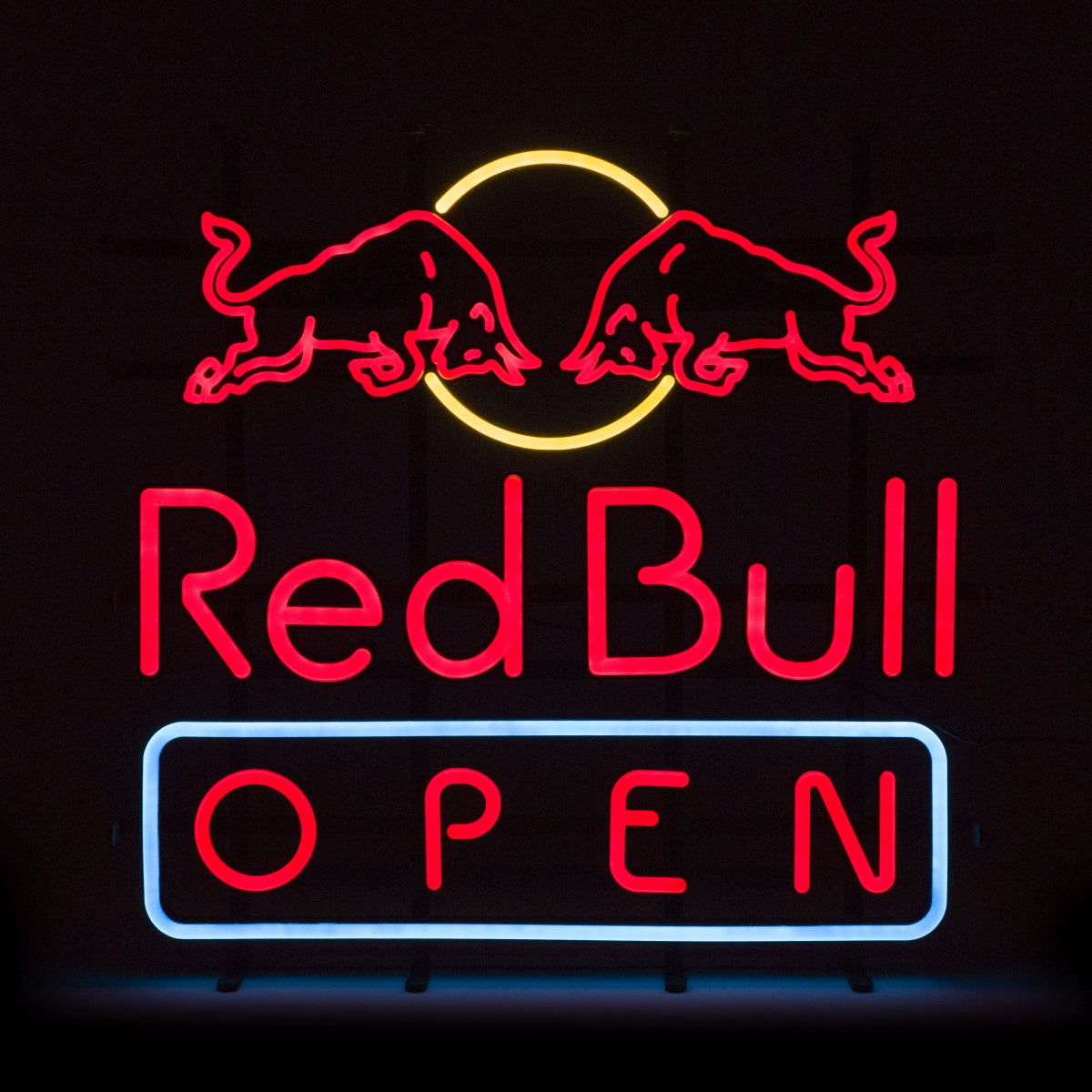 Red Bull Energy neon OPEN 56x56cm neon LED tablica ścienna bar