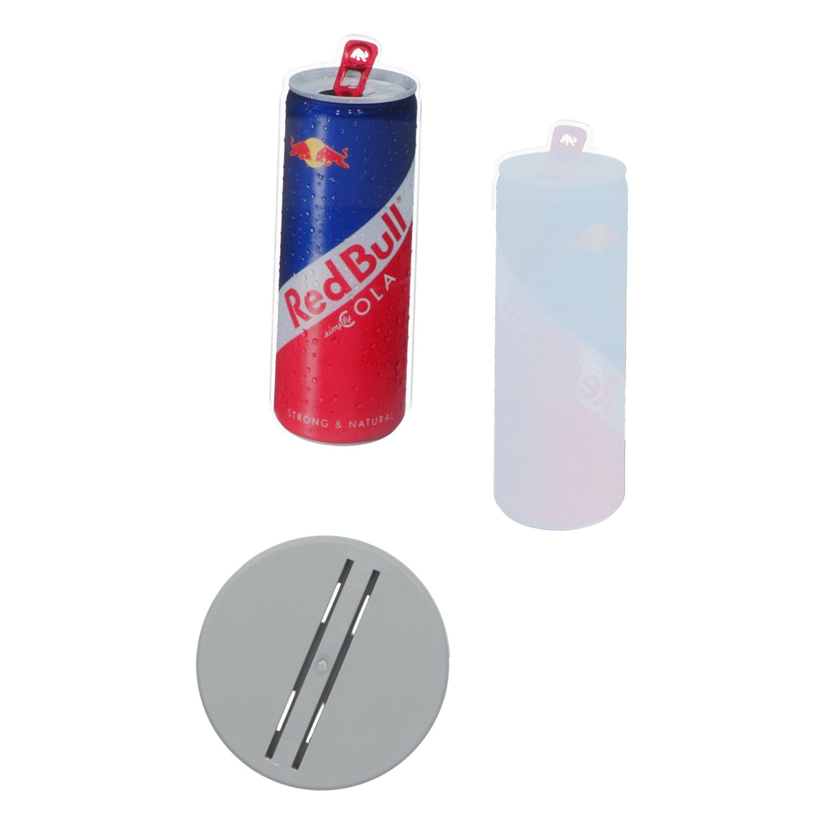 Stojak stołowy Red Bull 2 puszki Simply Cola Uchwyt na karty Reklama – Widok 3