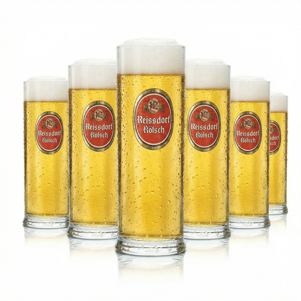 Reissdorf Kölsch Szklanka 0,2 l zestaw 12 sztuk – szklanka do piwa Szklanki do piwa Kölsch nadają się do mycia w zmywarce