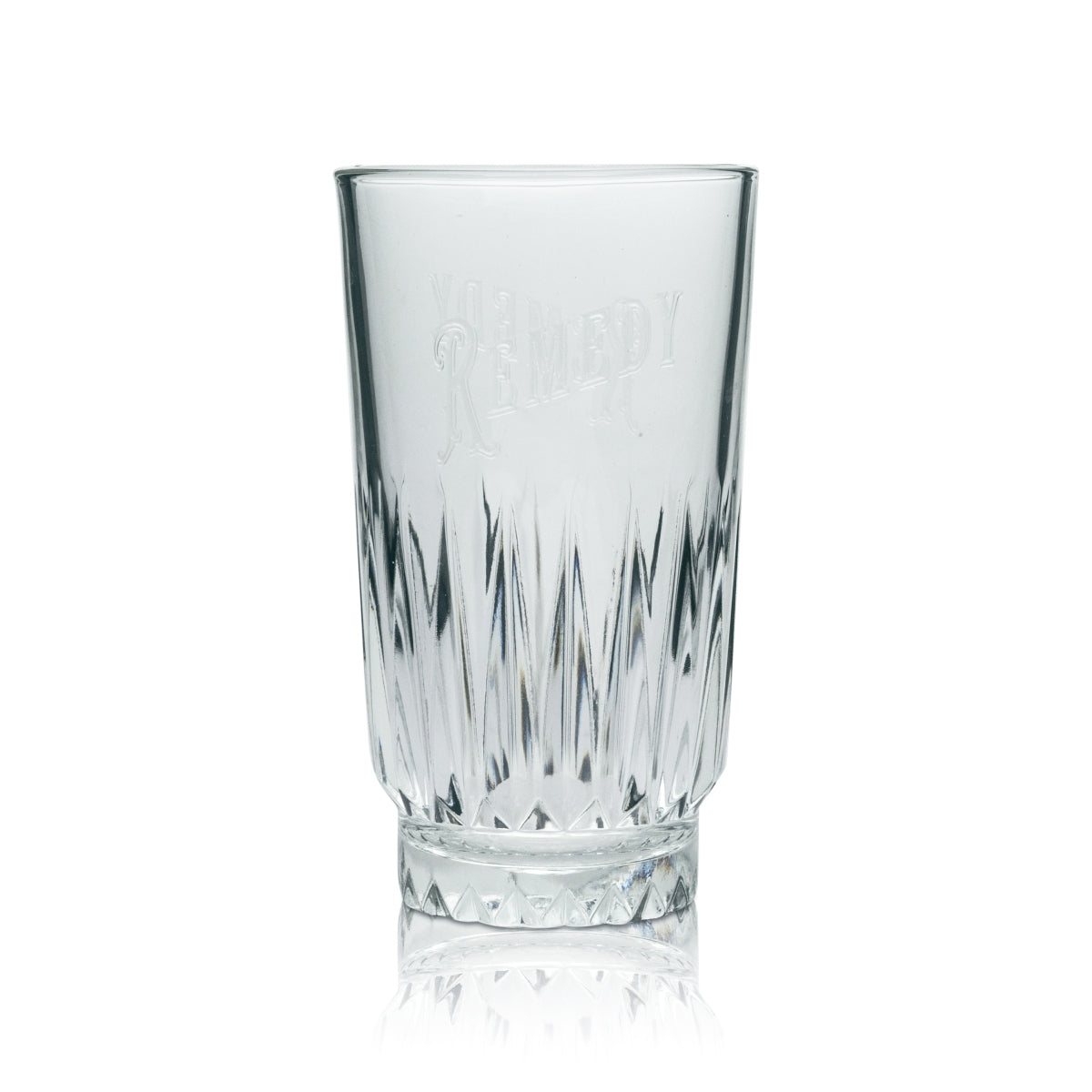 6x Remedy Rum Glass 0.4l Longdrink Highball Glasses Relief Cocktail Pineapple Contour – Widok 2