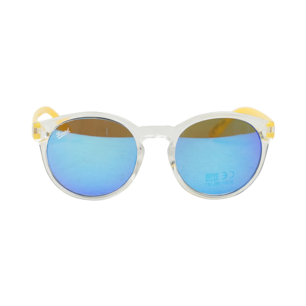 Ricard Pastis okulary przeciwsłoneczne unisex UV400 retro okulary nerd niebieskie żółte okulary – Widok 2