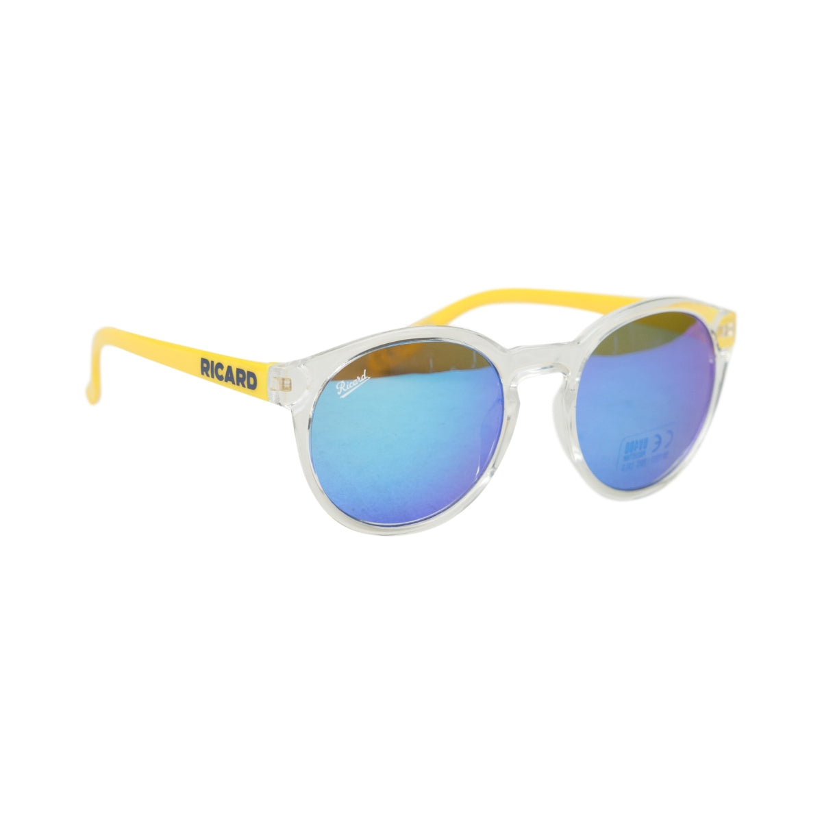 Ricard Pastis okulary przeciwsłoneczne unisex UV400 retro okulary nerd niebieskie żółte okulary – Widok 3