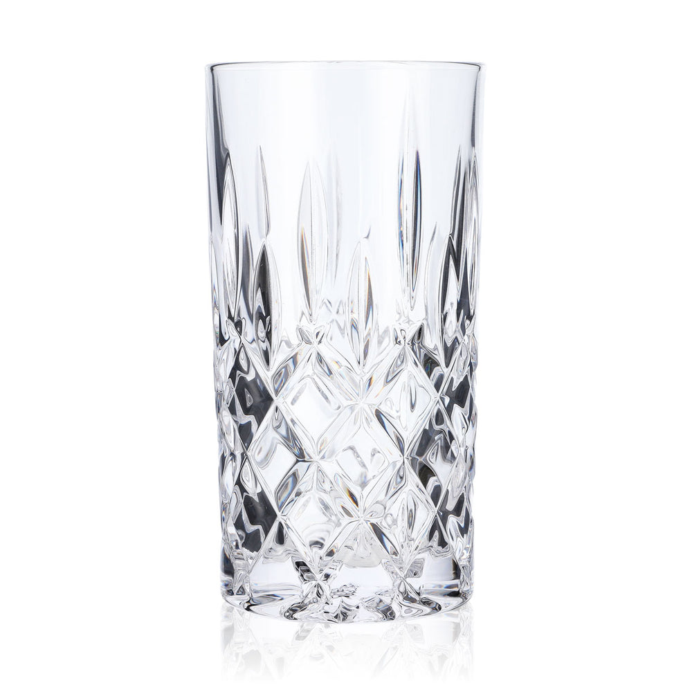 Szklanka Riedel 0,4 l Szklanka do drinków długich Noblesse Kryształowa szklanka Kontur Reliefowe wykończenie