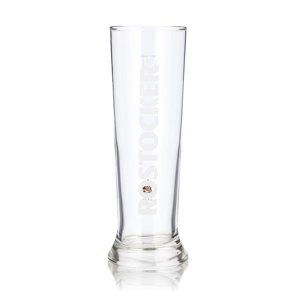 Szklanka do piwa z Rostocku, 0,4 l, szklanka typu pokal, od 1878 r. – szklanka do piwa Sahm, szklanka do piwa typu pils, szklanka typu pint