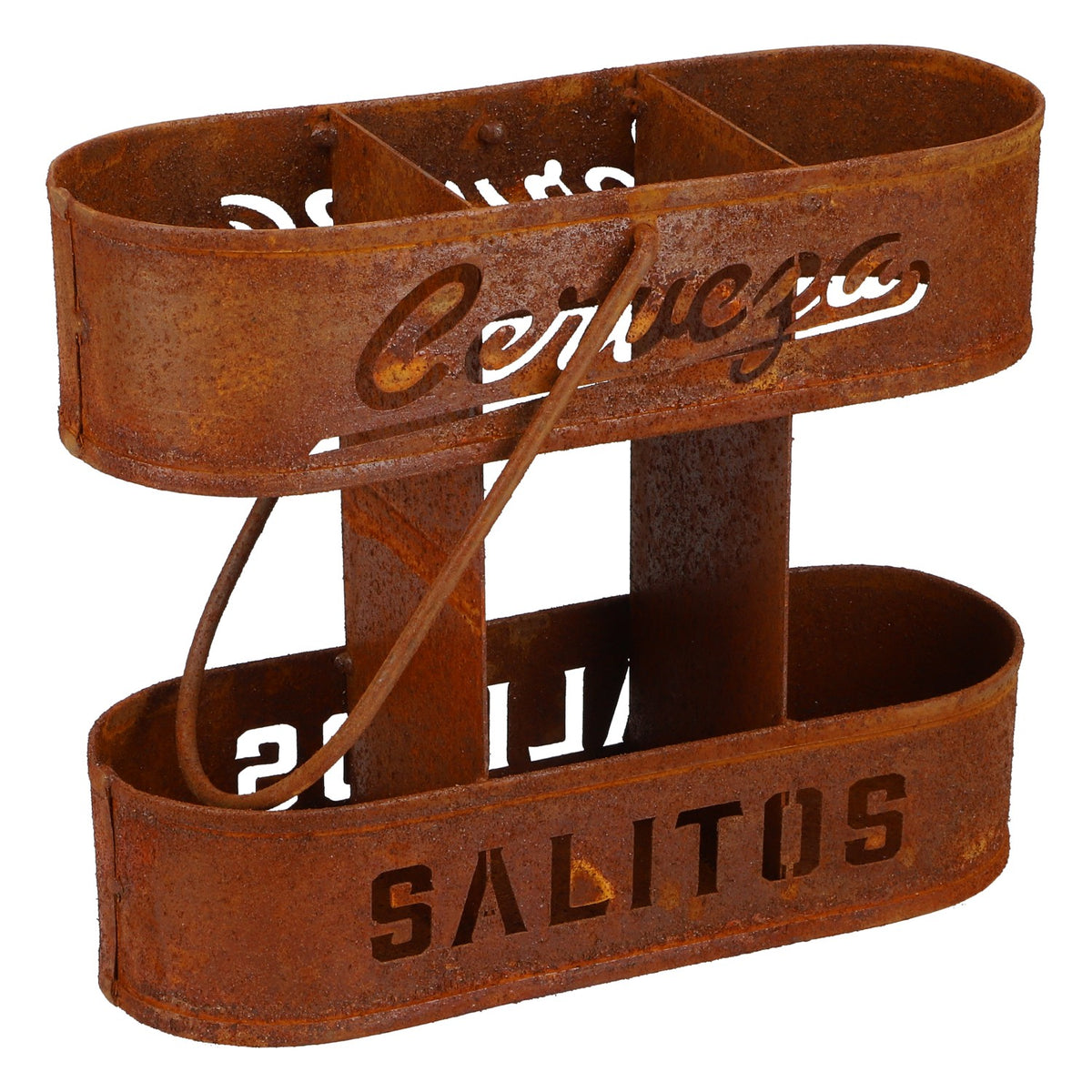 Salitos Piwo 3-butelkowy metalowy uchwyt na butelki Rosted Edition