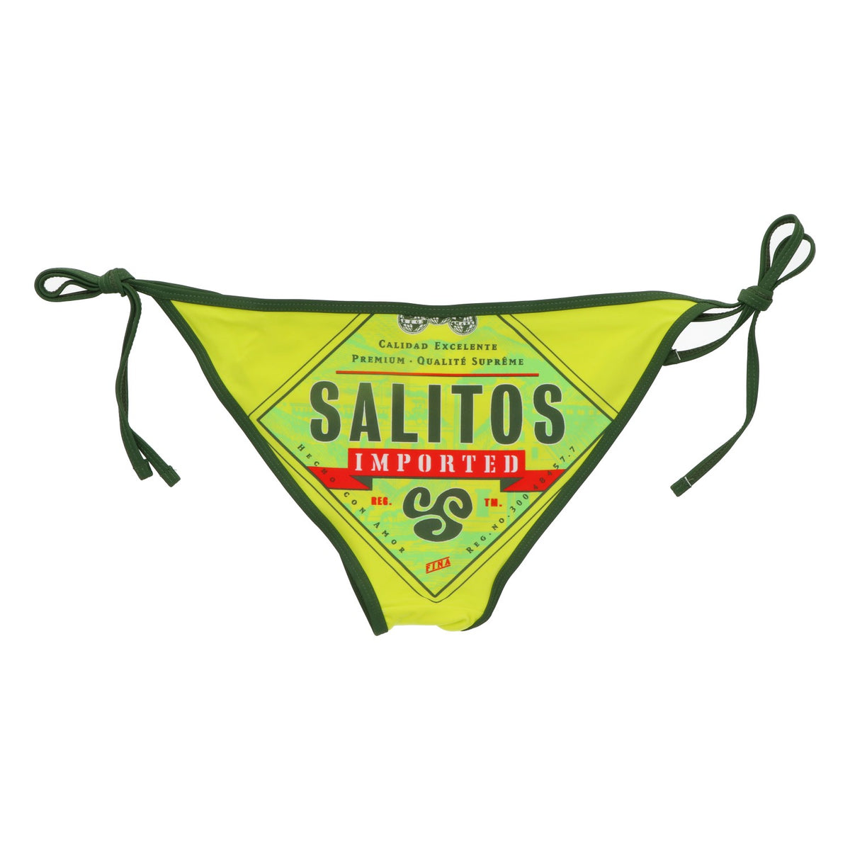 Salitos Piwo Bikini Stroje kąpielowe Stroje plażowe Damskie Rozmiar 36 zielony/żółty – Widok 2