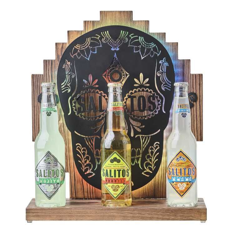 Salitos Bottle Glorifier LED Skull Bottle Display Bar Party Club Bartool Deco – Widok 2