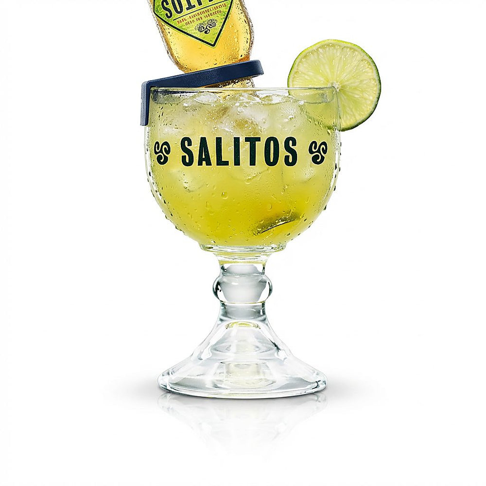 Szklanka Salitos Salrita 0,6 l – koktajl long drink aperitif – wraz z klipsem z prawdziwego szkła