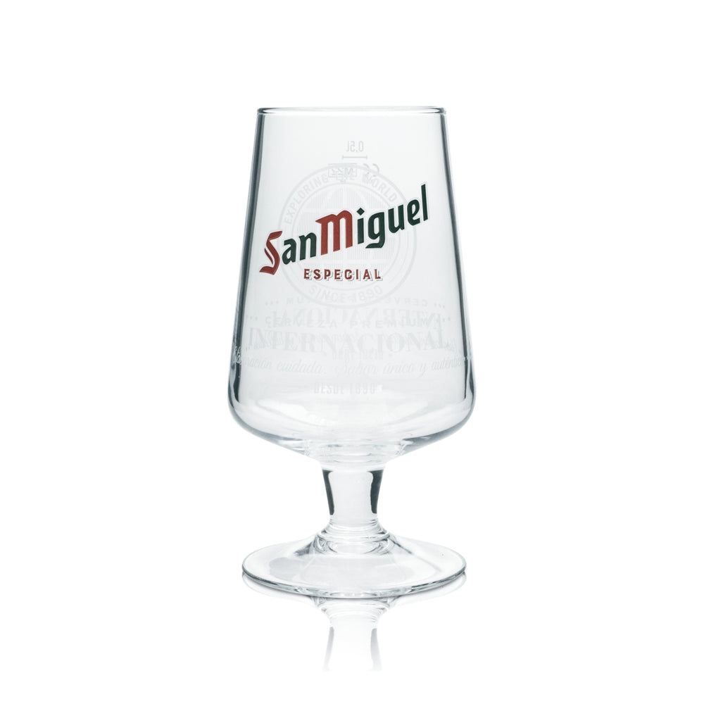 Szklanka do piwa San Miguel 0,5l Goblet Especial International Copas Szklanki do piwa Tulipan