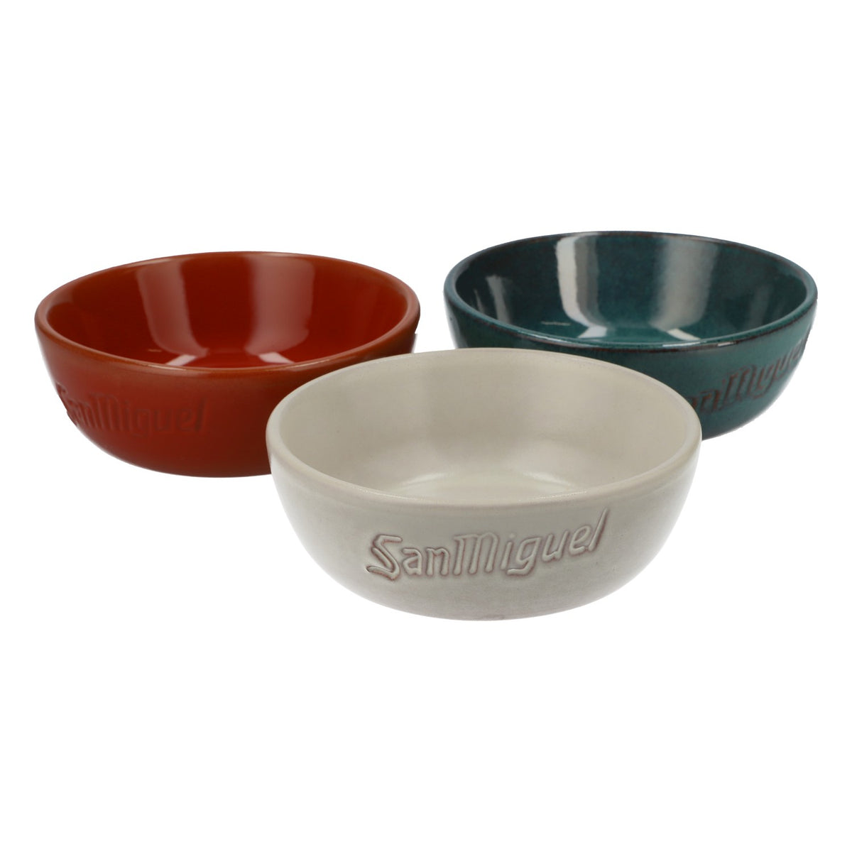 Zestaw 3 ceramicznych misek do piwa San Miguel Misy do musli Misy do aperitifów – Widok 2