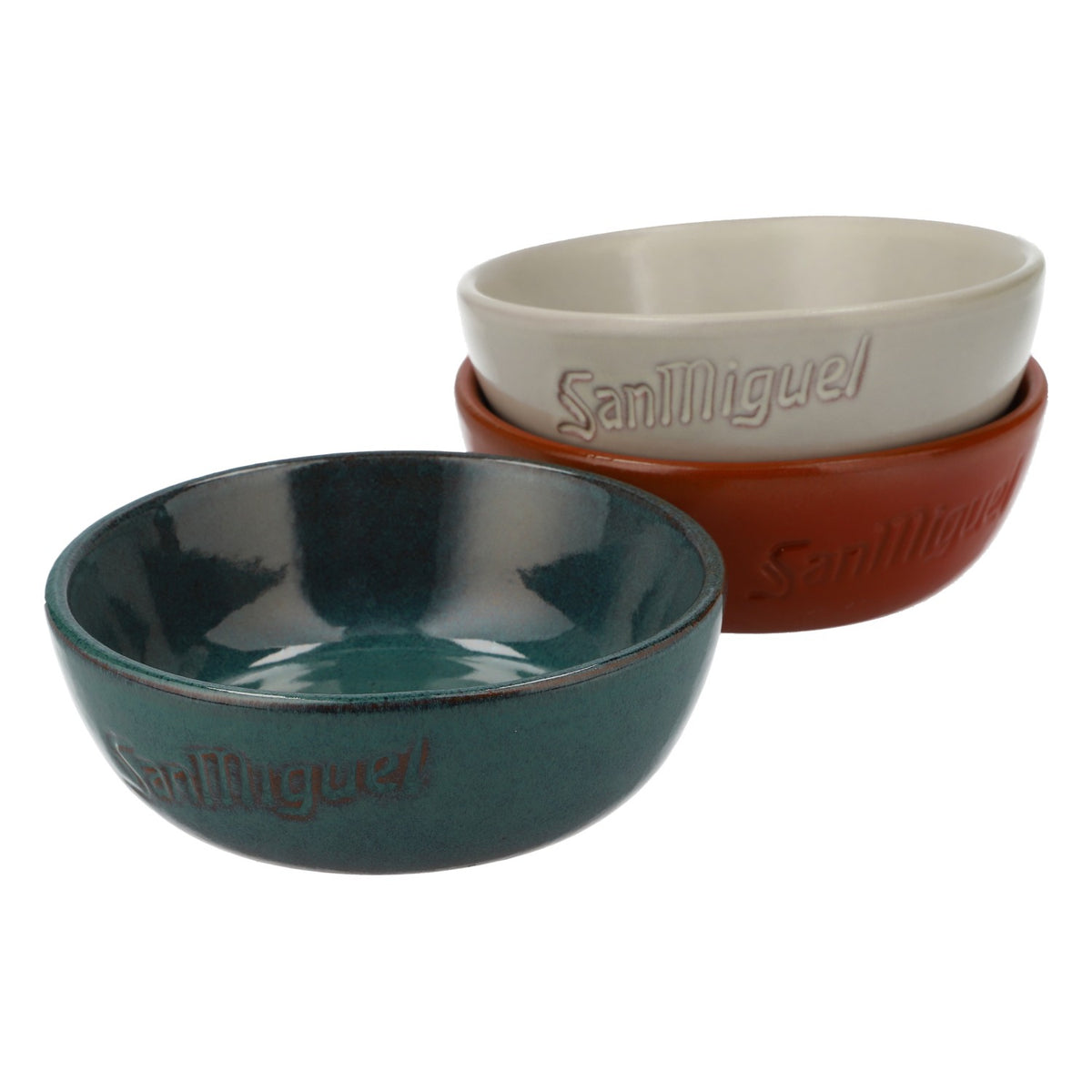 Zestaw 3 ceramicznych misek do piwa San Miguel Misy do musli Misy do aperitifów – Widok 3