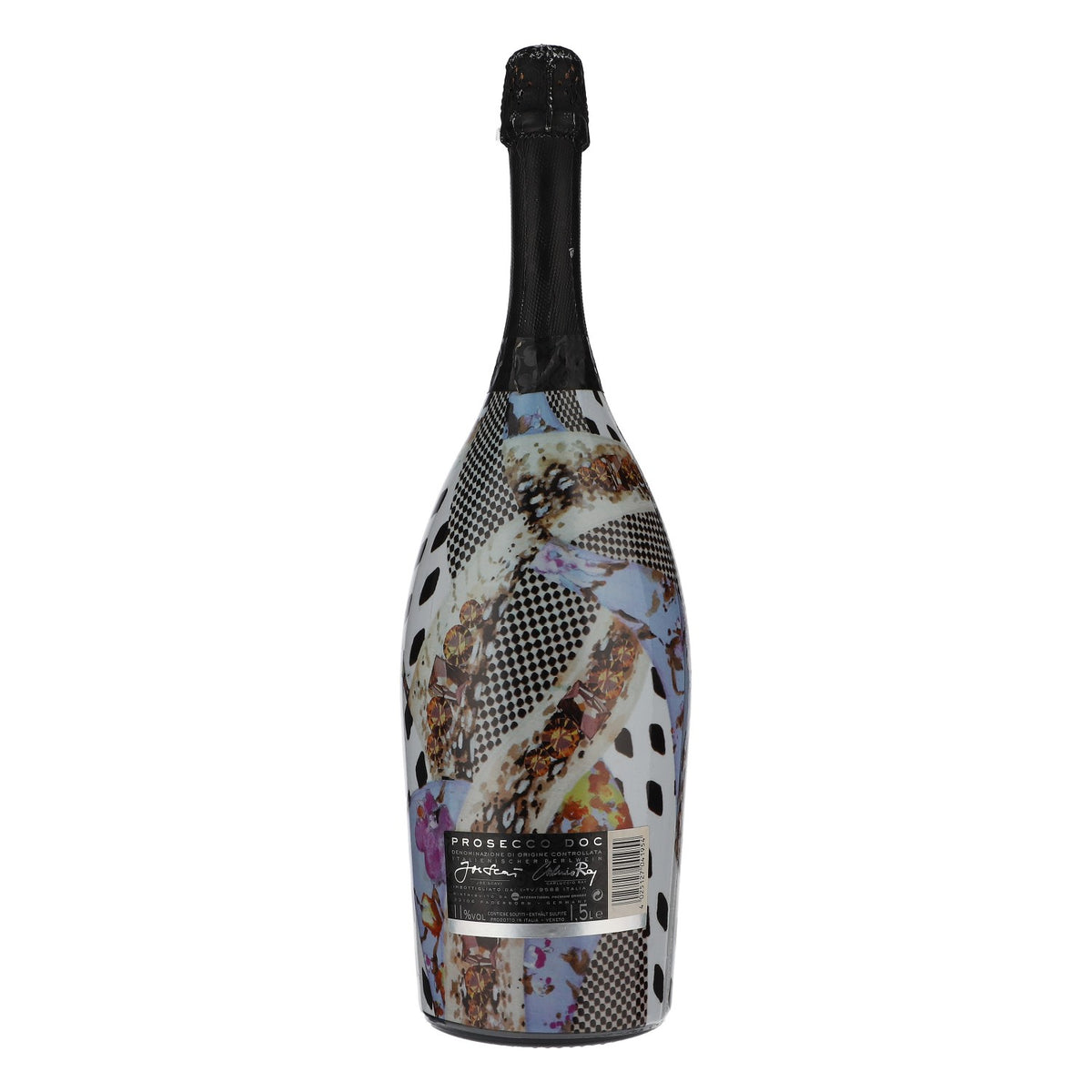 Scavi & Ray Pusta butelka dekoracyjna Prosecco Showflasche Showbottle 1,5 l czarna – Widok 4