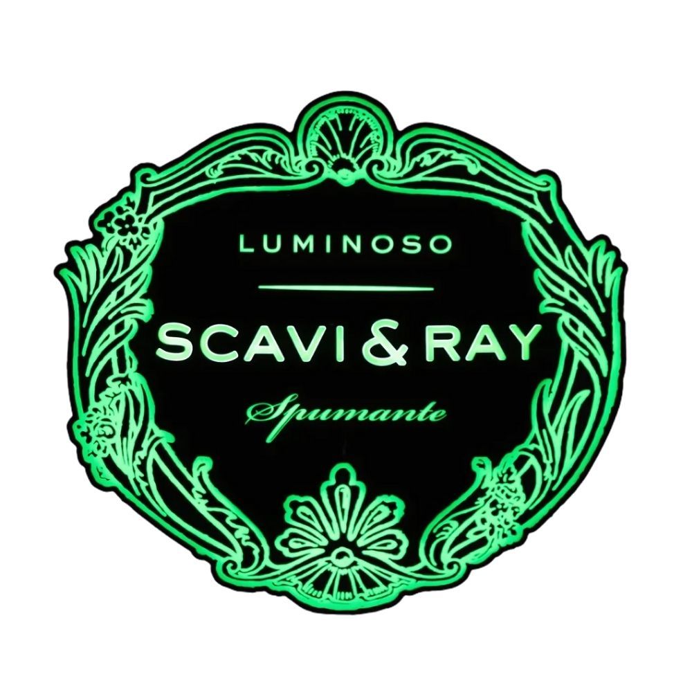 Scavi Ray Neon LED Sign Luminoso Spumante Neon Tabliczka ścienna MBG Dekoracja – Widok 2