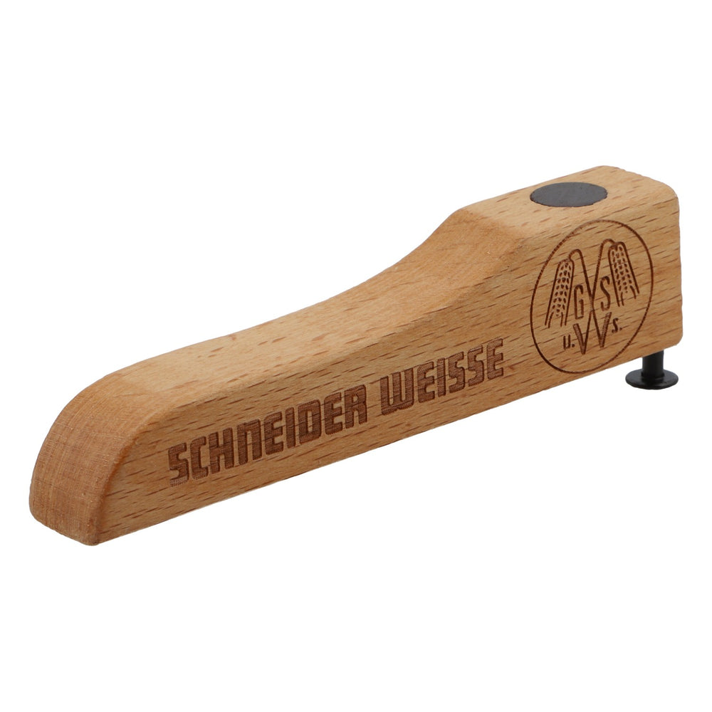 Schneider – otwieracz do piwa pszenicznego, drewniany, z gwoździem i magnesem