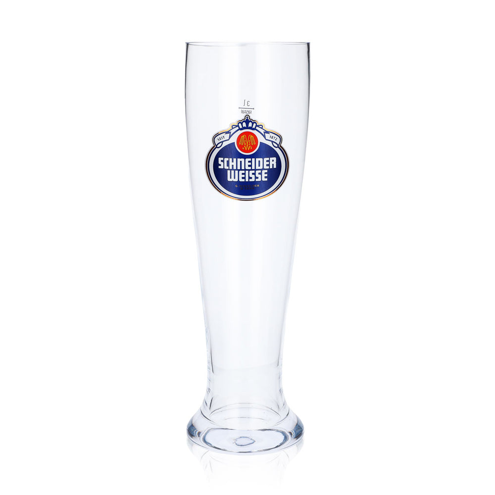 Szklanka do piwa Schneider Weisse 3 l, szklanka do piwa pszenicznego XXL, szklanka do piwa pszenicznego