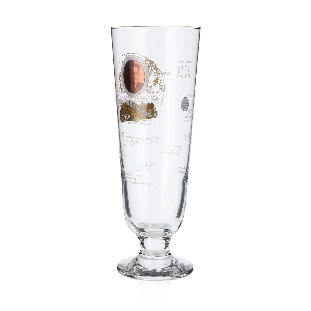 Szklanki do piwa Schneider Weisse 0,5 l, specjalna edycja Georg VI Sahm – Widok 4
