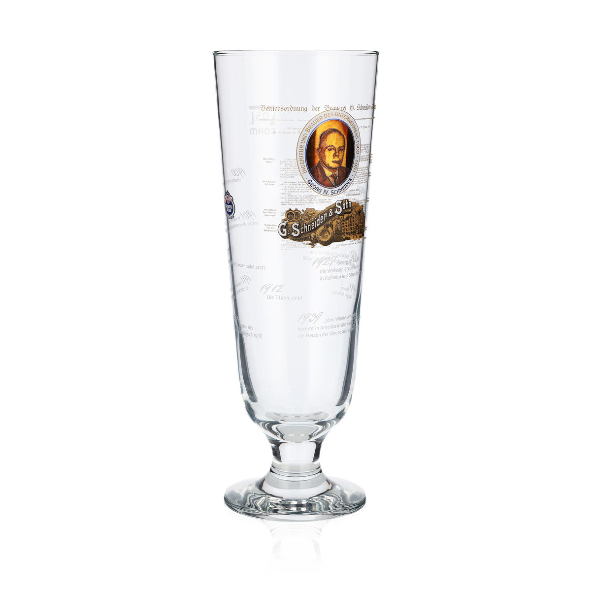 Szklanki do piwa Schneider Weisse 0,5 l, specjalna edycja Georg IV Sahm – Widok 2