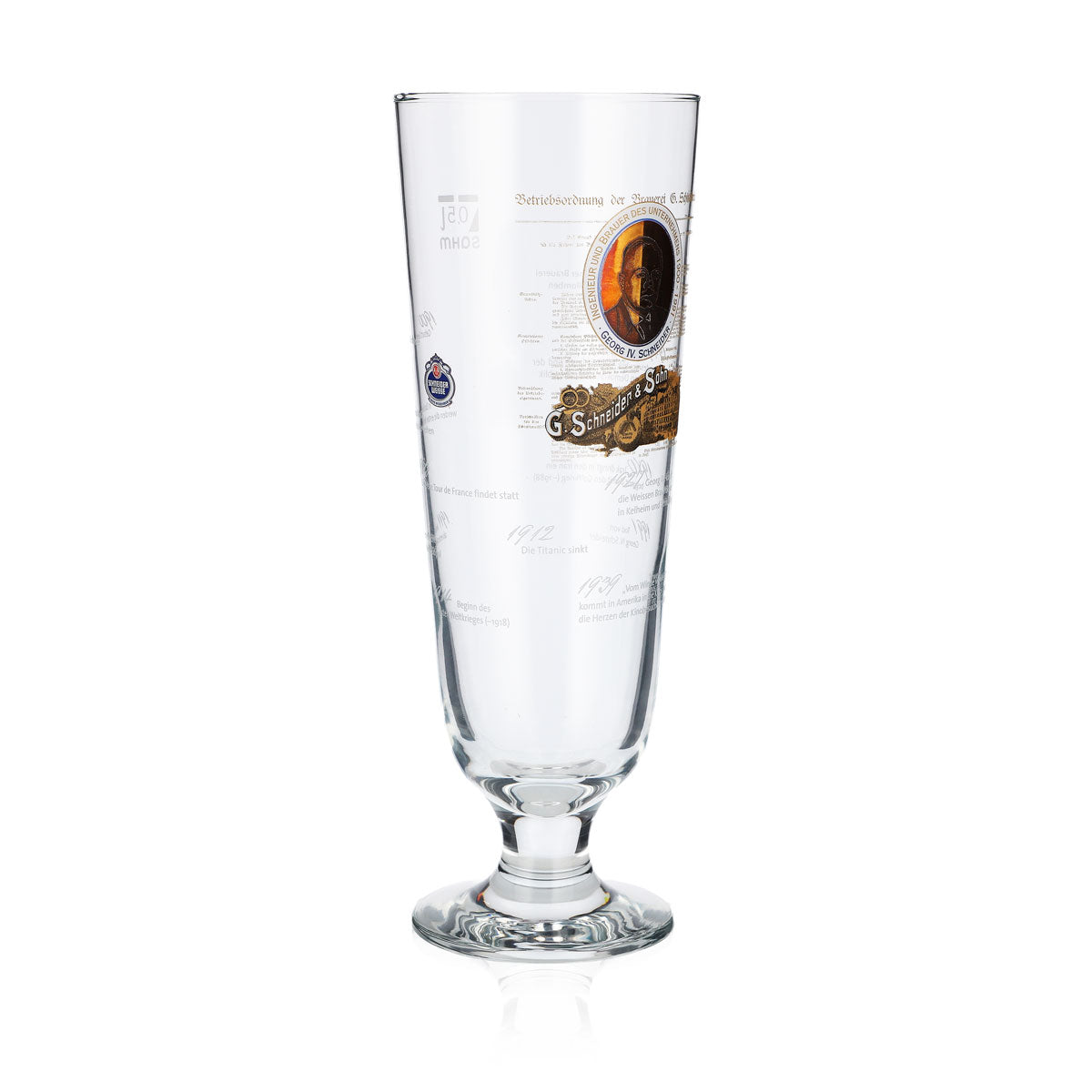 Szklanki do piwa Schneider Weisse 0,5 l, specjalna edycja Georg IV Sahm – Widok 3