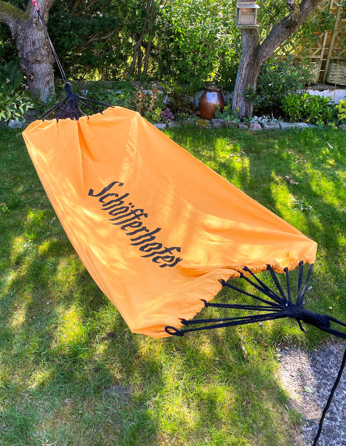 Schöfferhofer Weizenbier XXL Hamak outdoorowy z lnu „Single Natura” – Widok 3