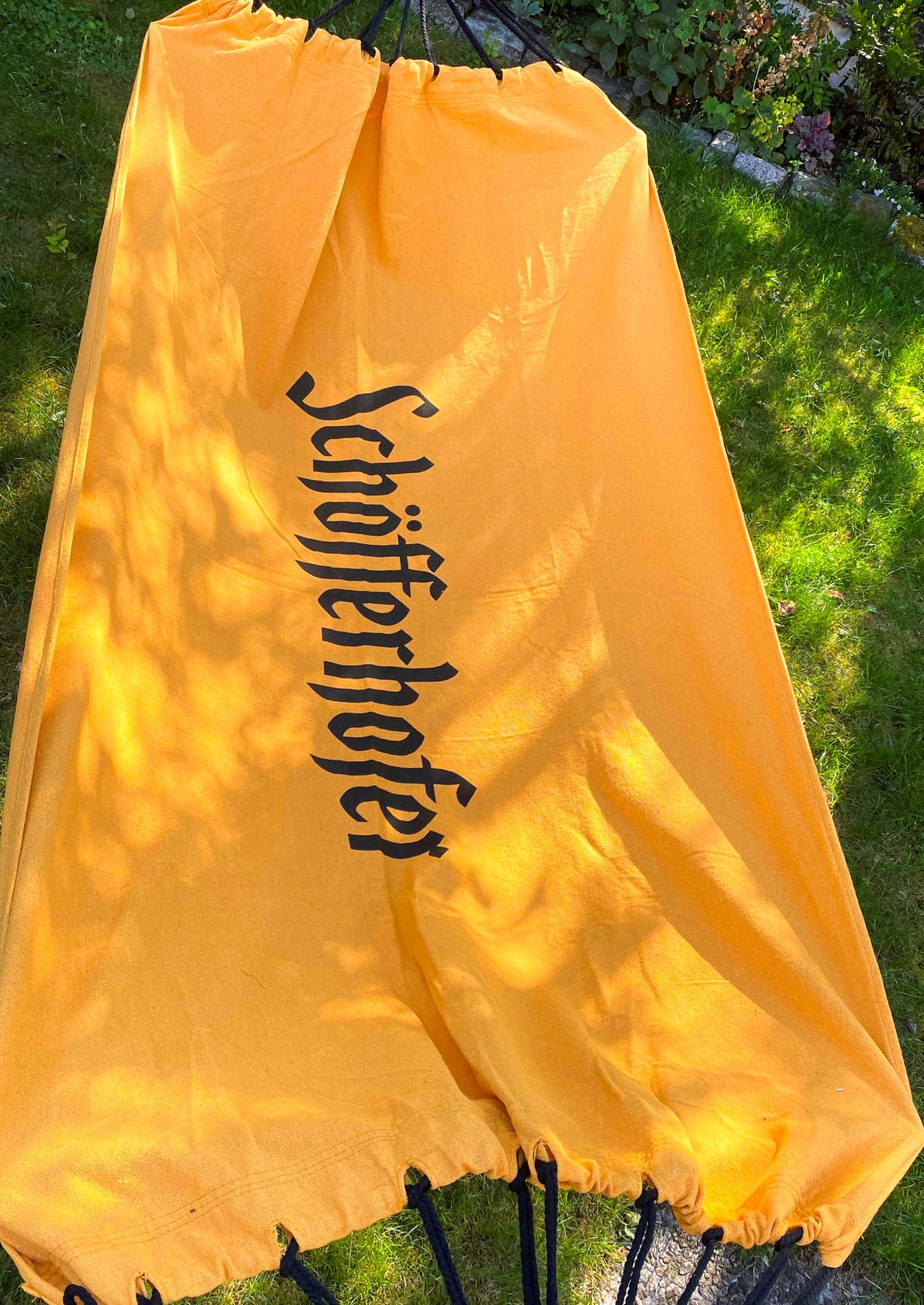 Schöfferhofer Weizenbier XXL Hamak outdoorowy z lnu „Single Natura” – Widok 5