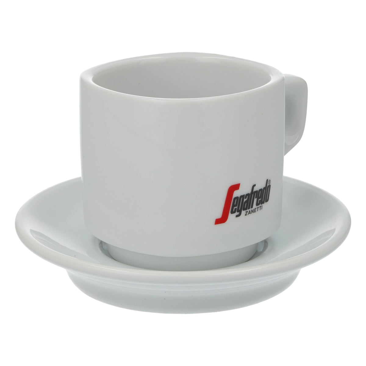 Kawa Segafredo Szklanka 0,24 l Filiżanka z spodkiem Biała porcelana – Widok 2
