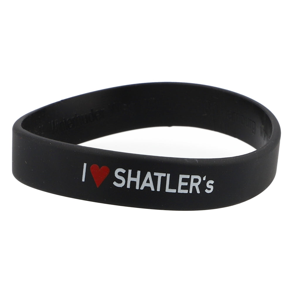 Bransoletka Shalters Bransoletka przyjaźni Gumowa Czarna „I <3 Shalter´s”