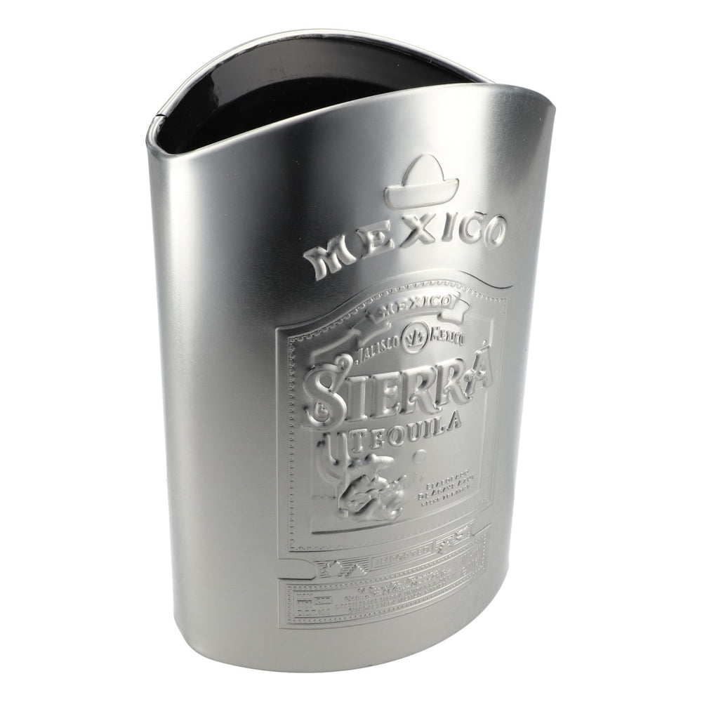 Chłodziarka do butelek Sierra Tequila uchwyt na butelkę srebrna chłodziarka do napojów izolowane pudełko