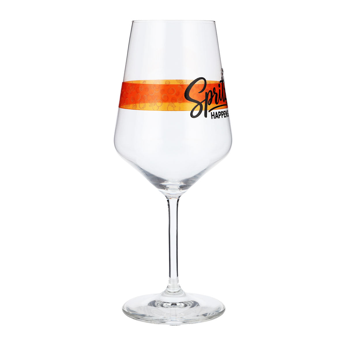 Kieliszek do aperitifu Sipply Summer Vibes z napisem Spritz Happens 0,5 l z efektem przezroczystości – Widok 7