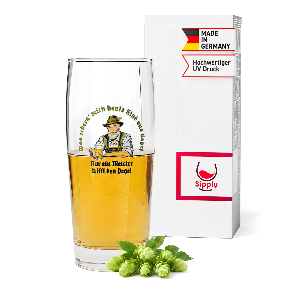 Szklanka do piwa Sipply SETTING THE TABLE Meister Willibecher 0,5 l – zabawny trend w mediach społecznościowych