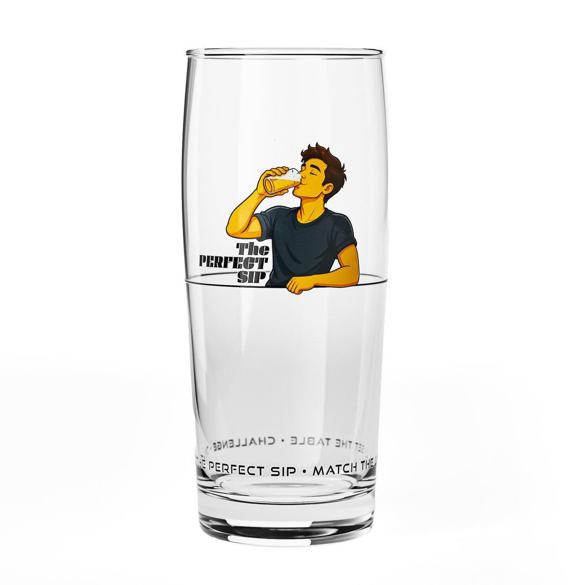 Szklanka do piwa Sipply SETTING THE TABLE The Perfect SIP Willibecher 0,5 l – zabawny trend w mediach społecznościowych – Widok 2