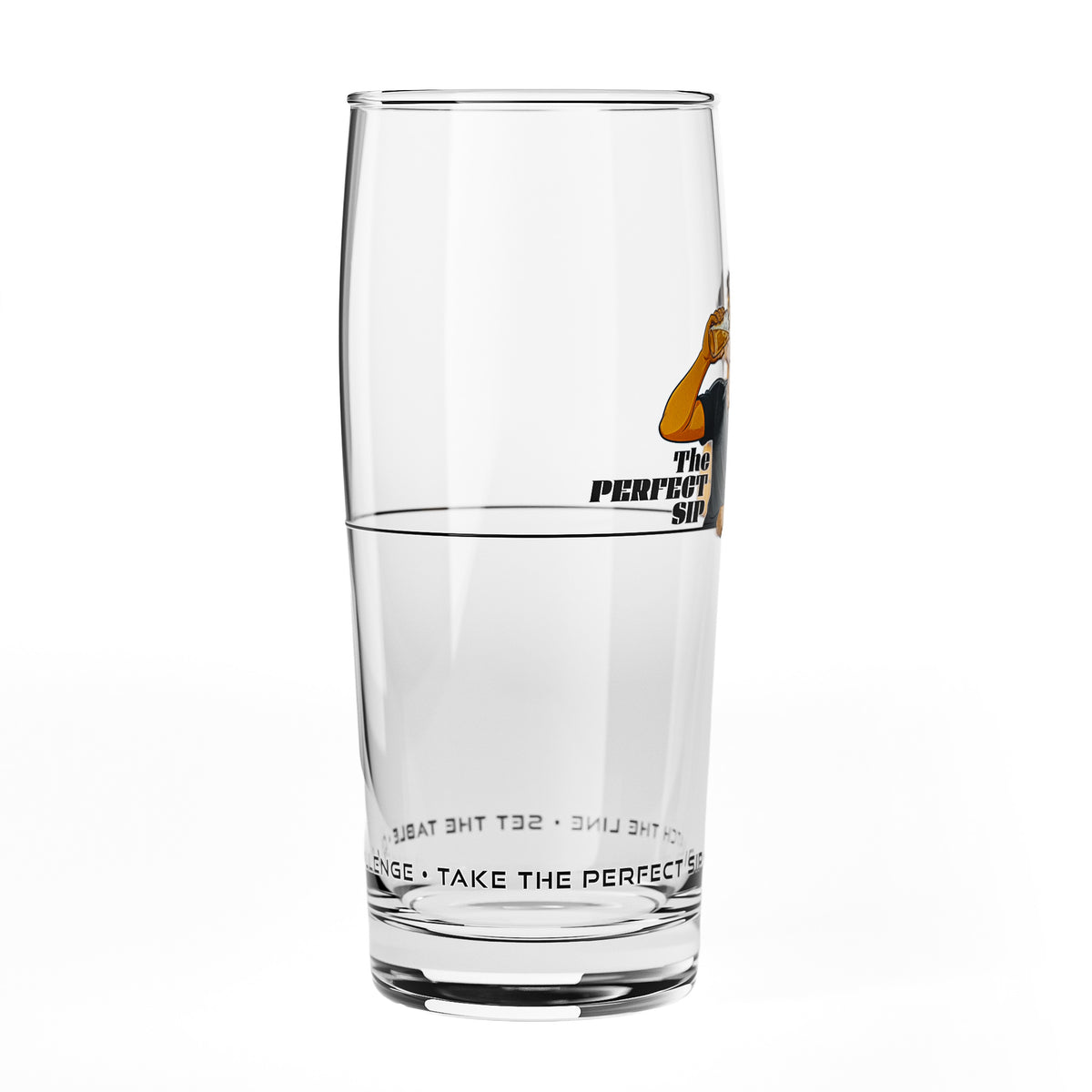 Szklanka do piwa Sipply SETTING THE TABLE The Perfect SIP Willibecher 0,5 l – zabawny trend w mediach społecznościowych – Widok 3
