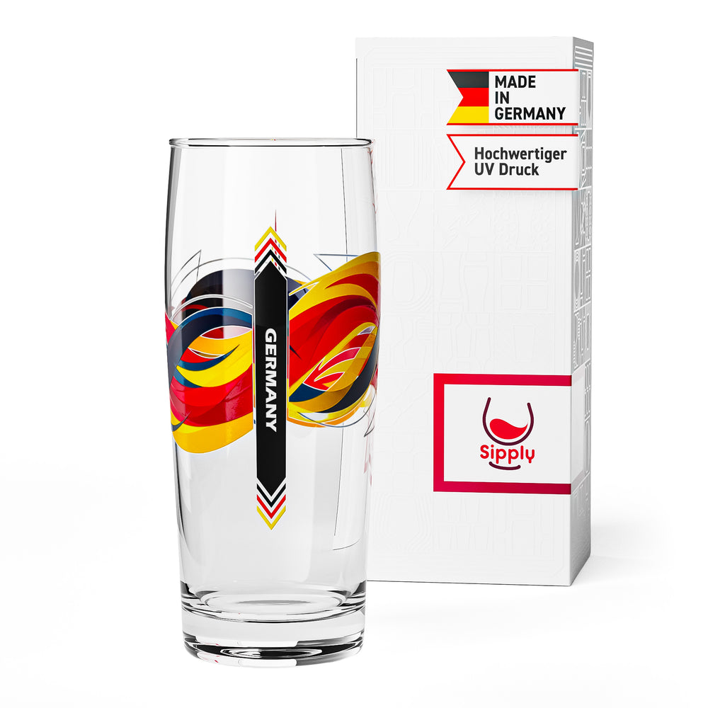 Szklanka do piwa Sipply Willibecher 0,5 l z flagą Niemiec