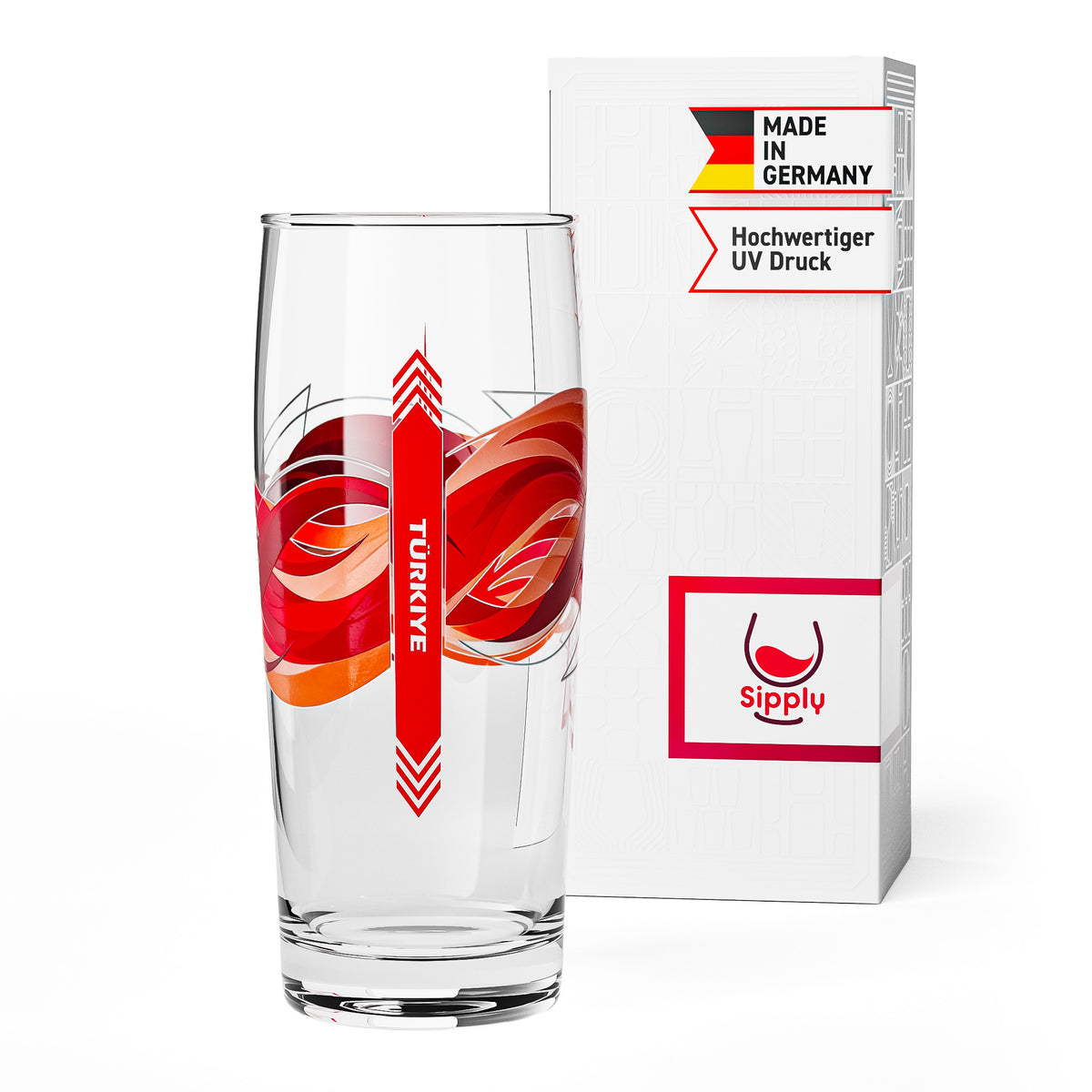 Szklanka do piwa Sipply Willibecher 0,5 l z flagą Turcji