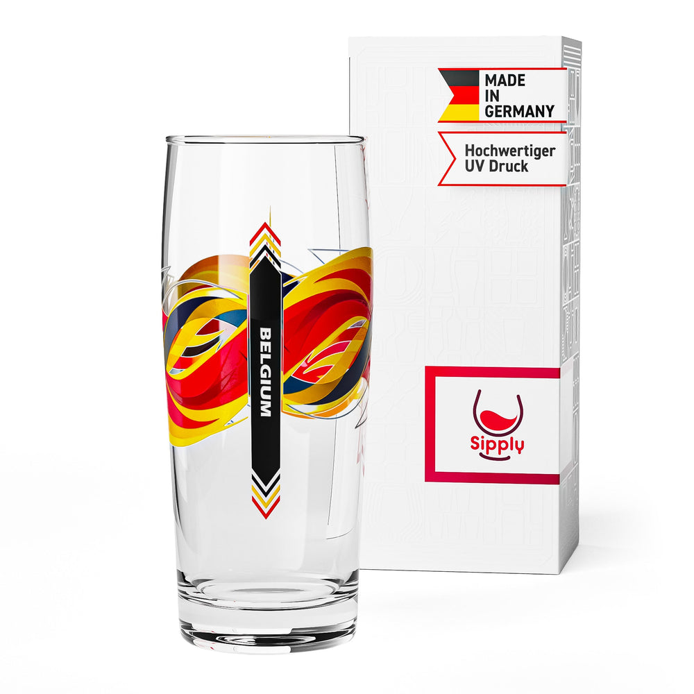 Szklanka do piwa Sipply Willibecher 0,3l z flagą Twojego kraju Belgia