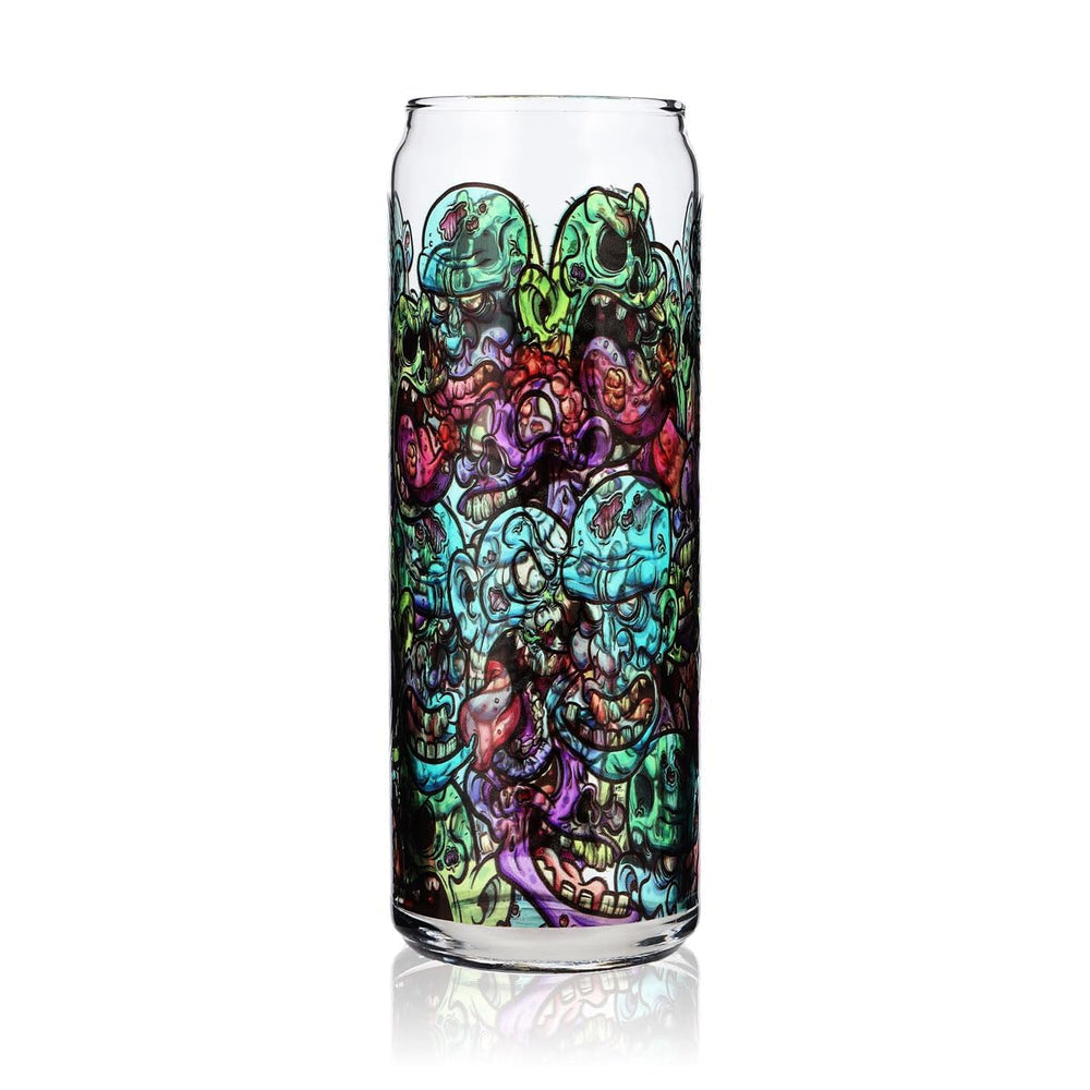 Sipply Szklanka z motywem Halloween Doodle Zombie Icons jako nadruk UV Can Glass 370ml