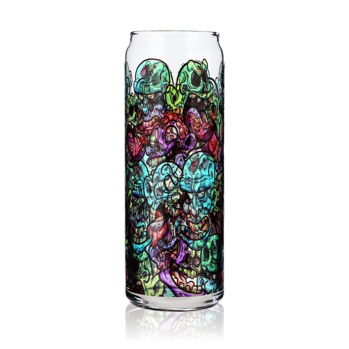 Sipply Szklanka z motywem Halloween Doodle Zombie Icons jako nadruk UV Can Glass 370ml