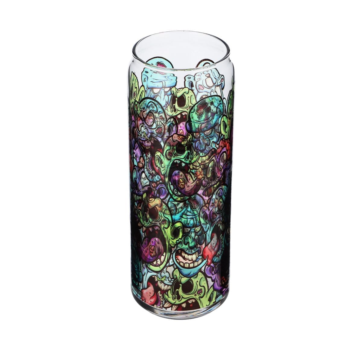 Sipply Szklanka z motywem Halloween Doodle Zombie Icons jako nadruk UV Can Glass 370ml – Widok 3