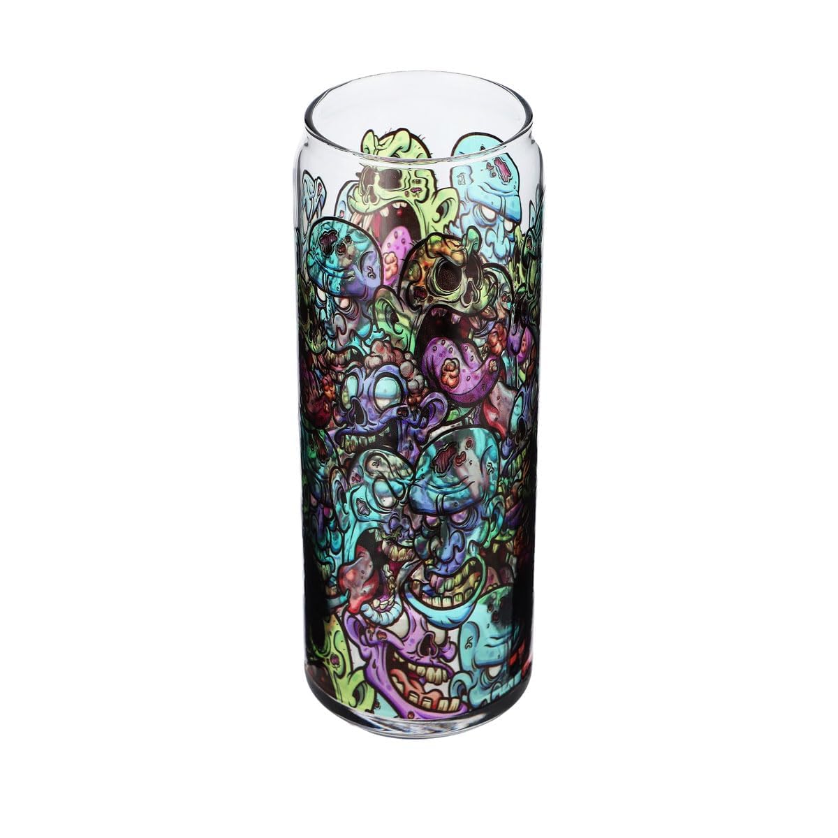 Sipply Szklanka z motywem Halloween Doodle Zombie Icons jako nadruk UV Can Glass 370ml – Widok 4