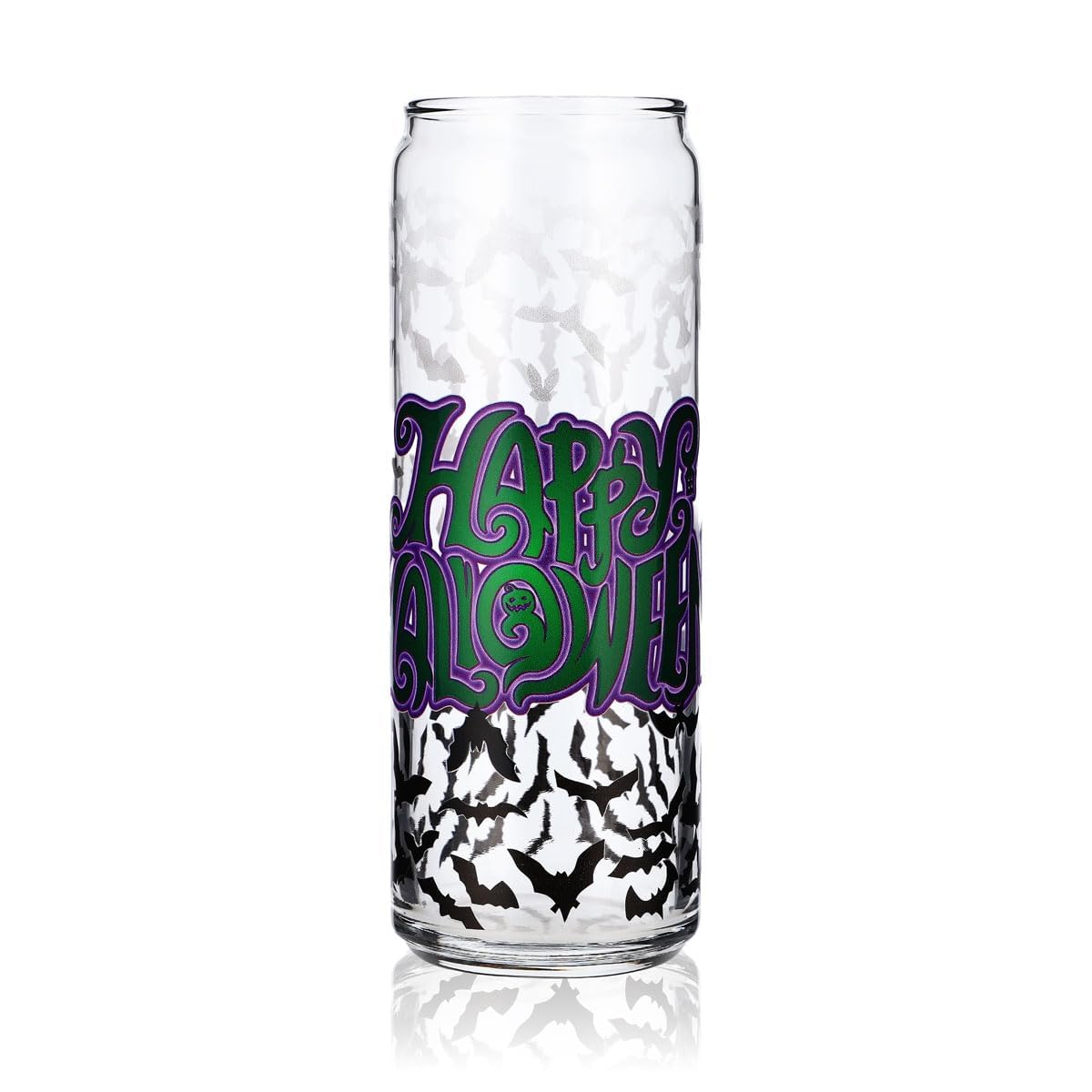 Sipply Szklanka z motywem Halloween Nietoperze jako nadruk UV Can Glass 370ml