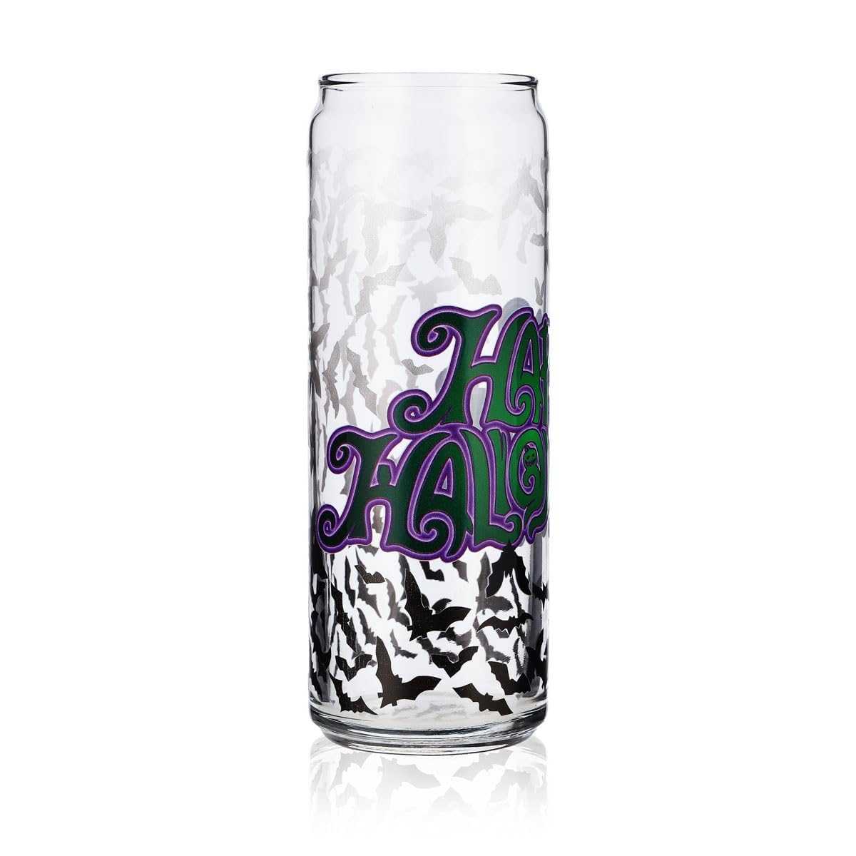 Sipply Szklanka z motywem Halloween Nietoperze jako nadruk UV Can Glass 370ml – Widok 2