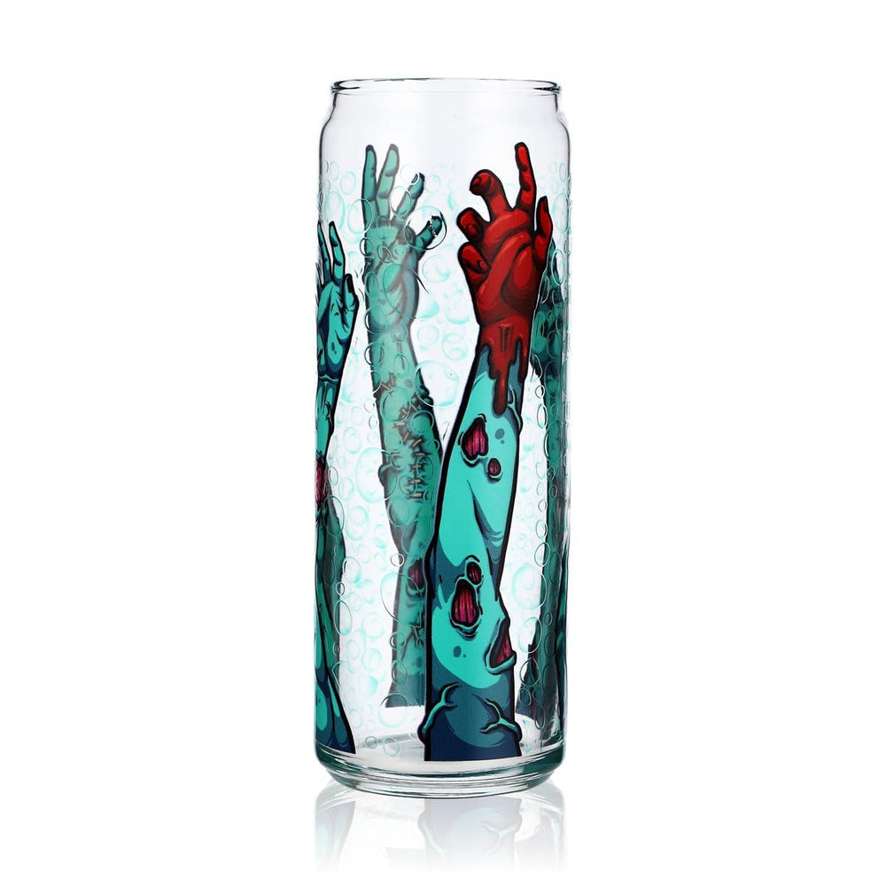 Sipply Szklanka z motywem Halloween Zombie Arms jako nadruk UV Can Glass 370ml