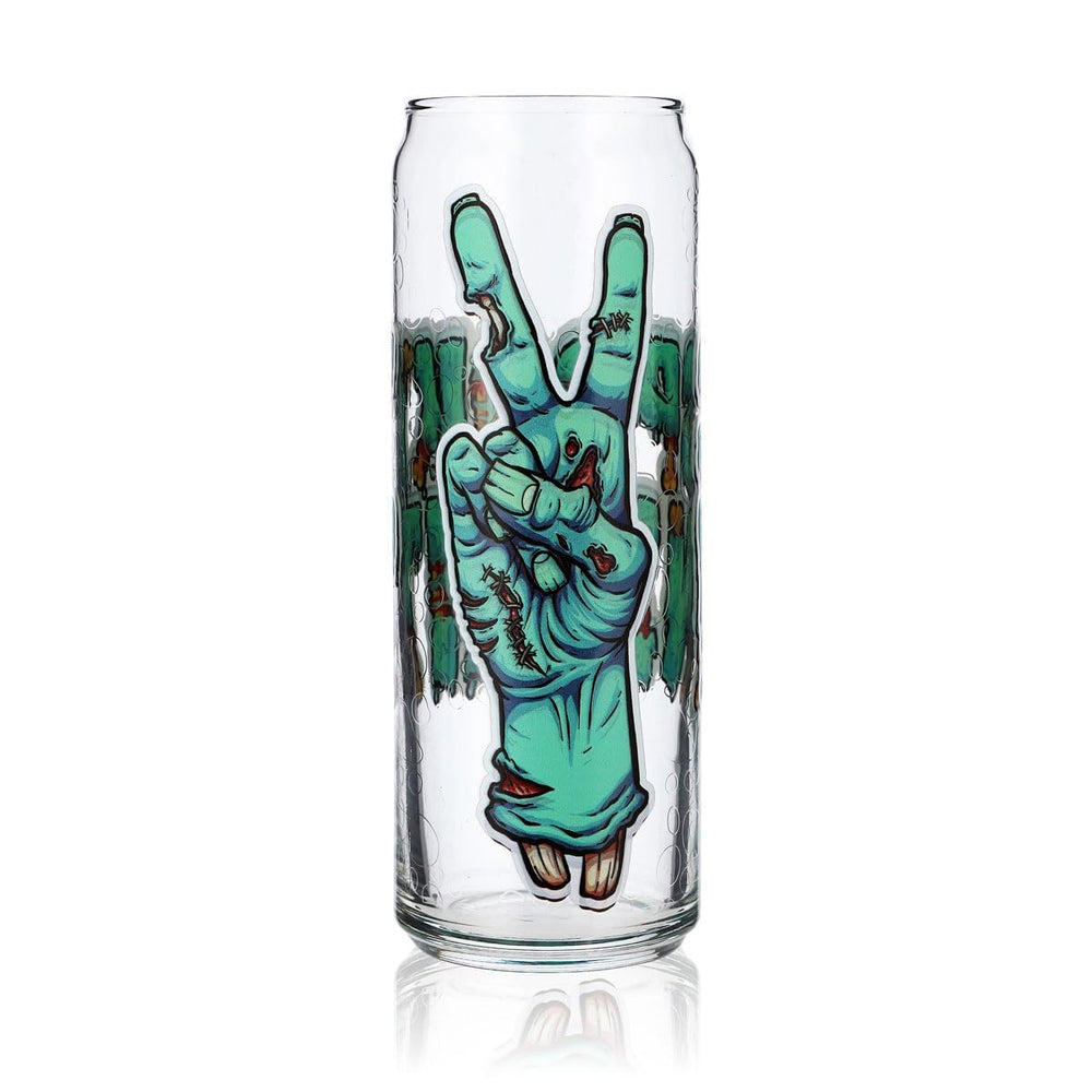 Sipply Szklanka z motywem halloweenowym Zombie Hands jako nadruk UV Can Glass 370ml