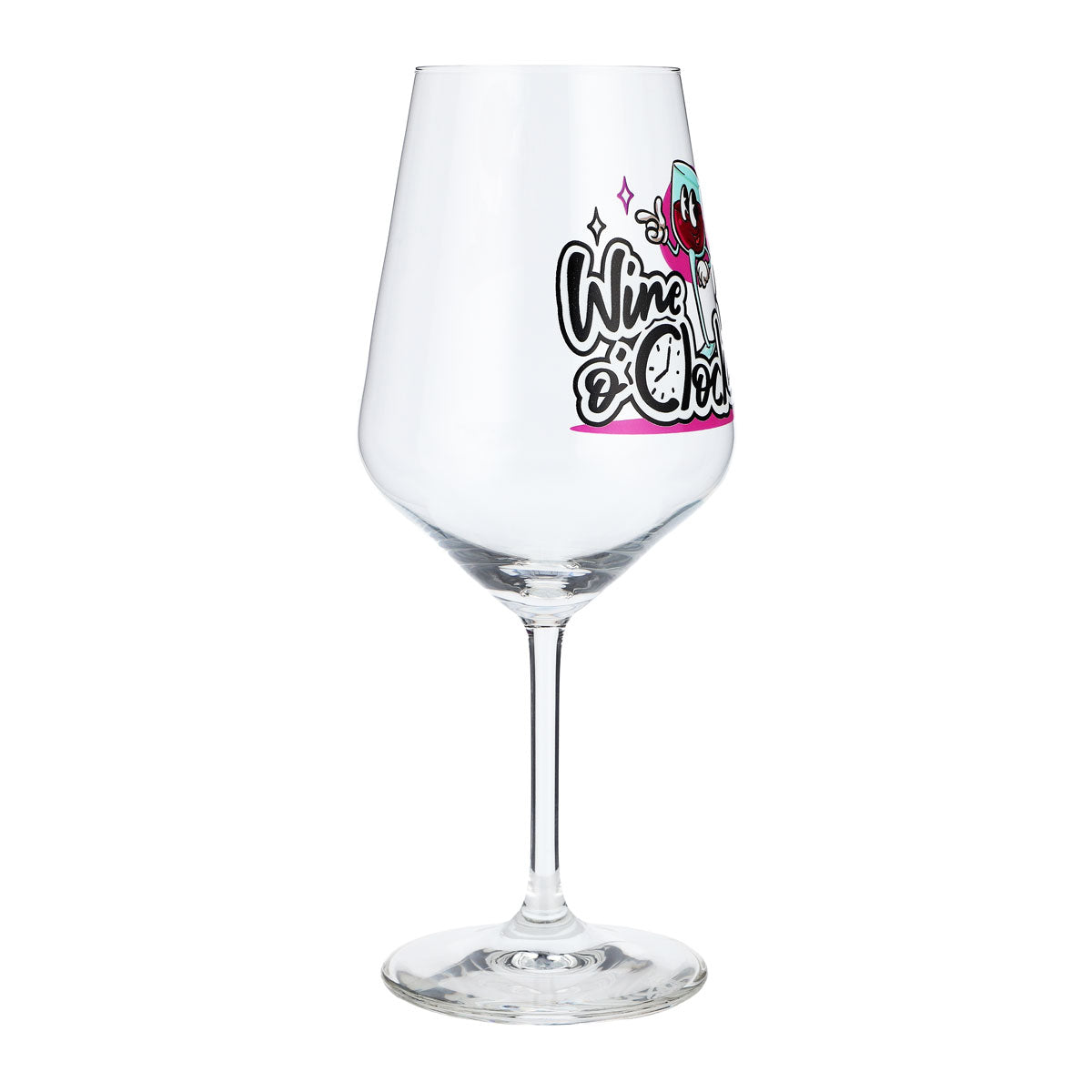 Kieliszek do wina Sipply z zabawnym napisem Wine o´Clock 0,5 l – Widok 7