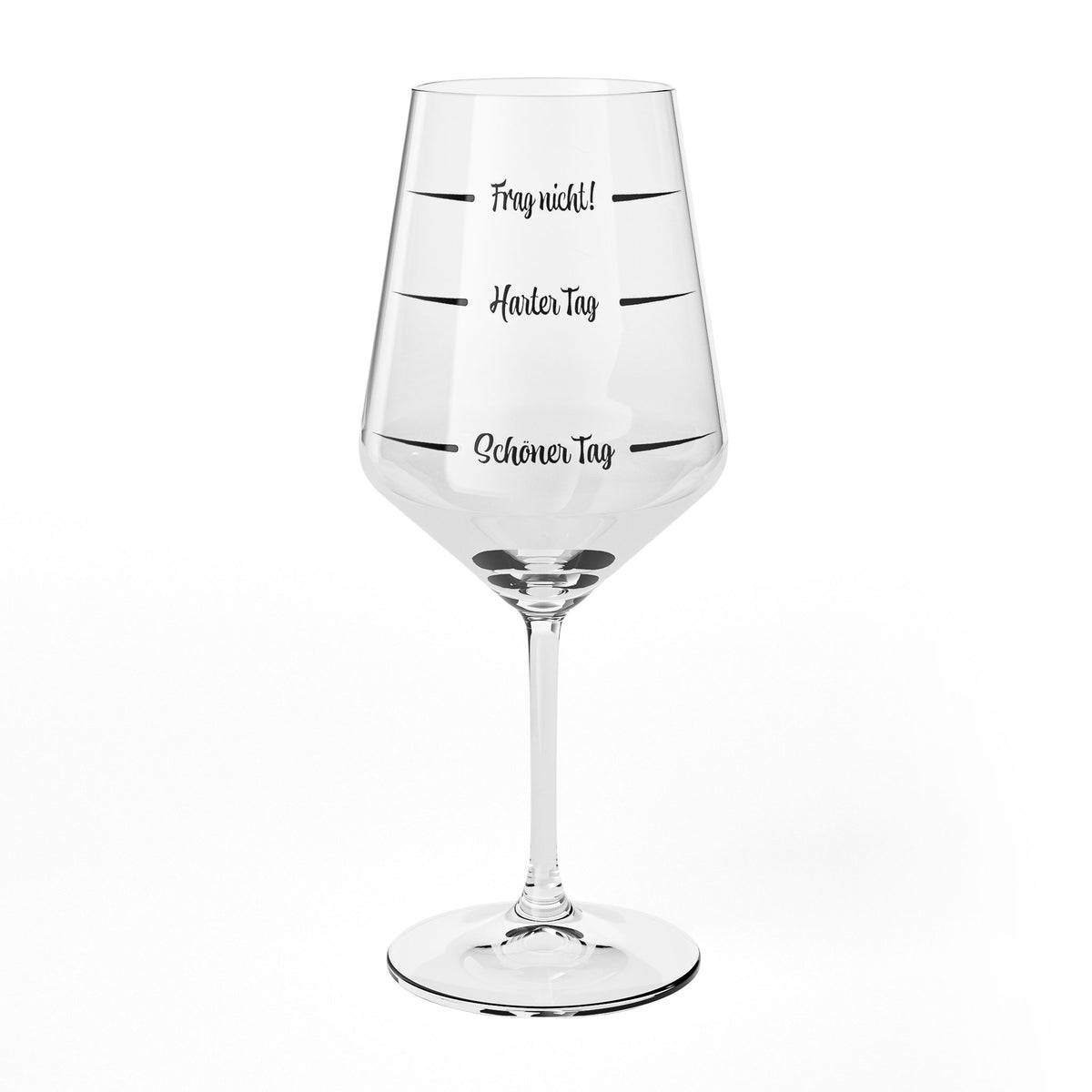 Kieliszek do wina Sipply z napisem „Nie pytaj – ciężki dzień, piękny dzień” V2, 0,5 l – Widok 2