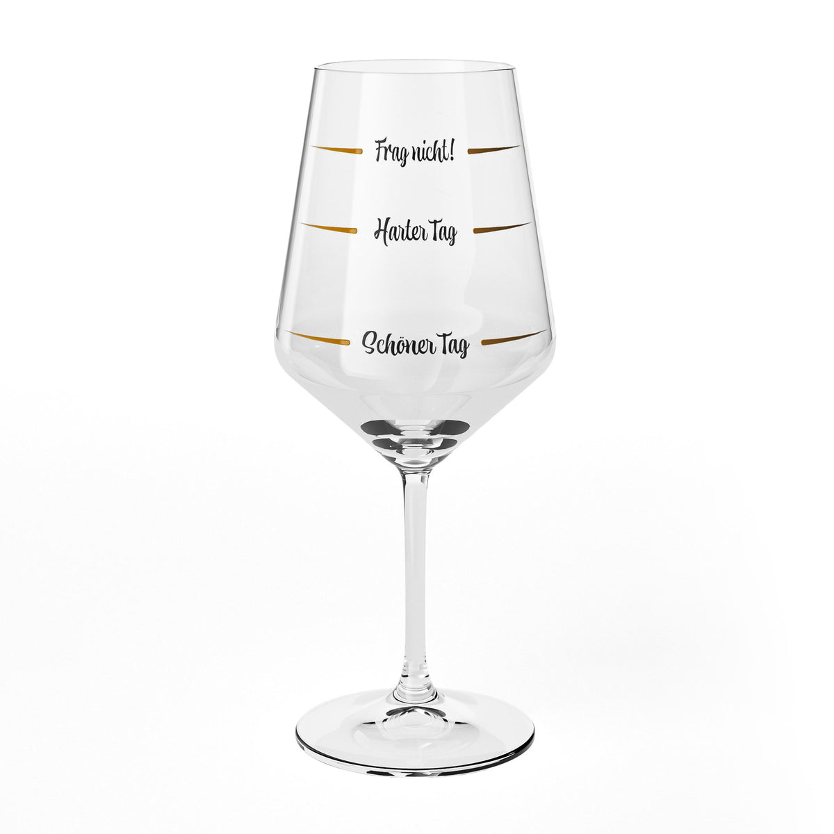 Kieliszek do wina Sipply z napisem „Nie pytaj – zły dzień, dobry dzień” V2, 0,5 l – Widok 2